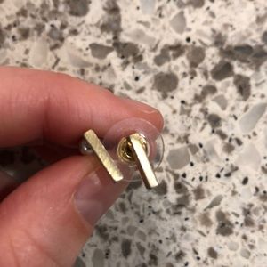 Gold Bar Earrings